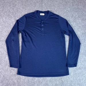 Camicia Taylor Stitch Henley uomo grande lana merino manica lunga edizione bottoni - Foto 1 di 14