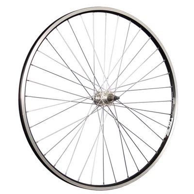 Laufrad 28 Zoll Hinterrad Hohlkammer Felge geöst Schraubkranz 5-9 fach schwarz - Bild 1 von 4