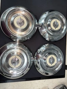 54 55 56 Oldsmobile Olds Hubcap Rim Wheel Cover Center Hub Cap OEM Set Of 4 - Picture 1 of 5
