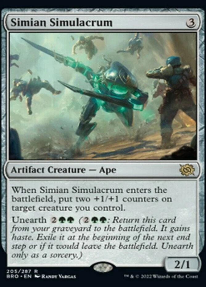 x1 Simian Simulacrum - The Brothers' War - NM - MTG - Image 1 of 1