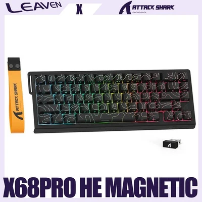 ATTACK SHARK X68PRO HE Wireless Rapid Trigger Mechanical Magnetic Keyboard - Image 1 of 4