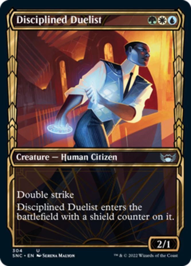 x1 Disciplined Duelist - Showcase - Streets of New Capenna - NM - MTG - Image 1 of 1
