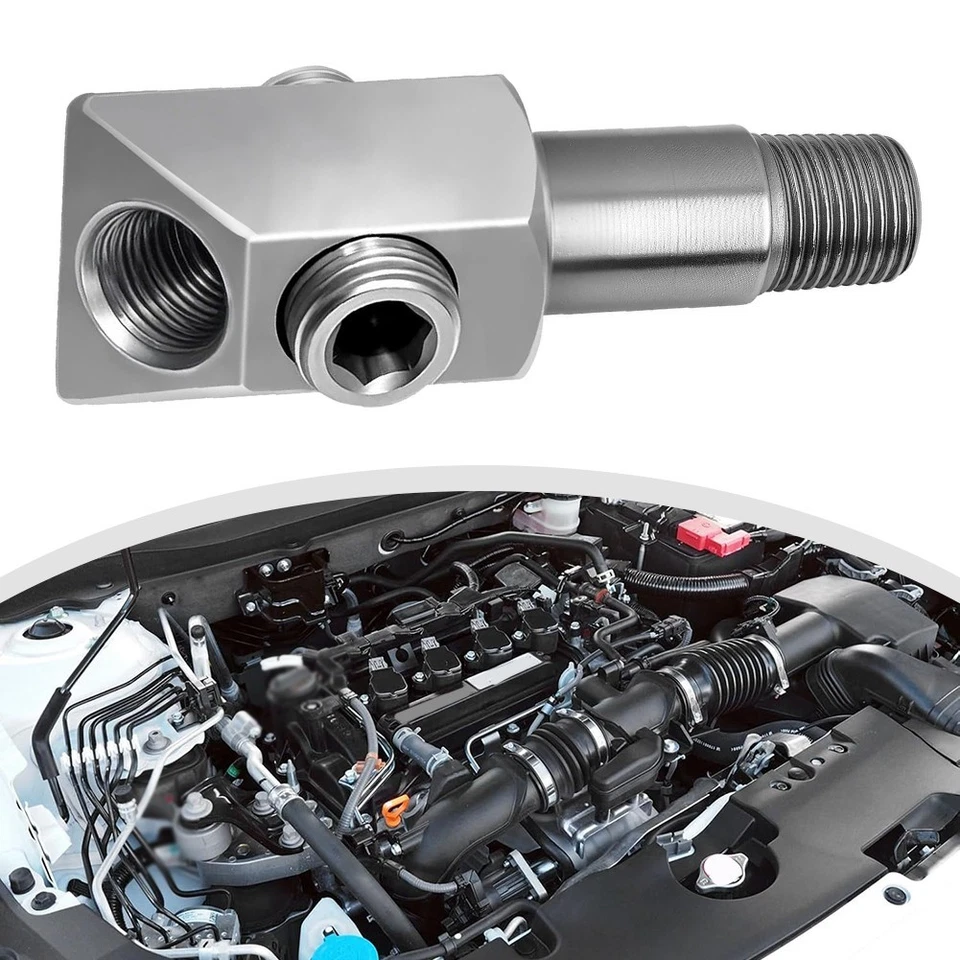 Airless Spray Pump Oil Pressure Adapter 90 Degree Angled Port For ProX19 - Image 1 of 4