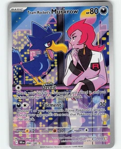 Team Rocket's Murkrow - Illustration Rare SV10: Destined Rivals 200/182 MP - Bild 1 von 2