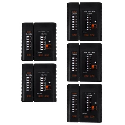  5 Count Lan Kabel Prüfgerät Telefonkabel -Tester Verdrahtungstester - Bild 1 von 4