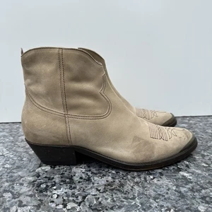 Botines Golden Goose Young Mud Gamuza Tostado Western para mujer talla 39” - Imagen 1 de 14