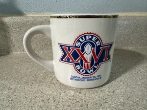 Vintage SUPER BOWL XX VI MUG 1991 Buffalo Bills AFC Champs - Picture 1 of 3