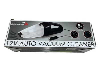 Acceler8 E-316 12V Auto Vacuum Cleaner 8ft Cord, 2 nozzle, Washable Filter - Image 1 of 4