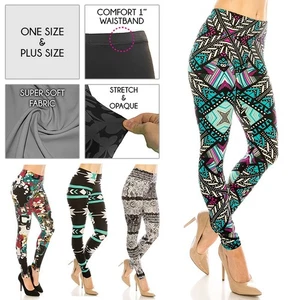 Leggings premium ultra suaves mantecosos para mujer (estampados y lisos) *ENVÍO GRATUITO* - Imagen 1 de 101