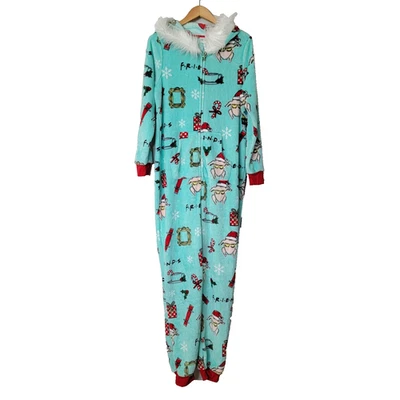 Pijama polar Friends Navidad Pavo Vacaciones Una Pieza Talla L Verde Menta NUEVO Foto 1 de 4