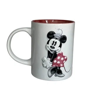 Disney Minnie Mouse Taza Cerámica Rojo Lunares Vestido Jerry Leigh Coleccionable - Imagen 1 de 7