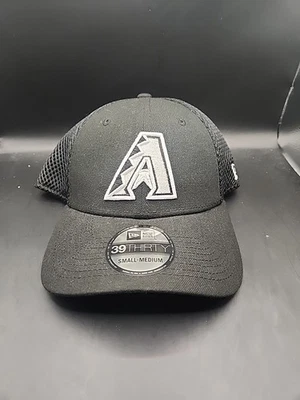 Gorra Arizona Diamondbacks New Era 39THIRTY Neo malla hexagonal ajuste elástico MLB NUEVA CON ETIQUETAS negra Foto 1 de 4