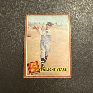 Babe Ruth 1962 Topps Baseball Card “Twilight Years” Babe Ruth Special +++ - Picture 1 of 8
