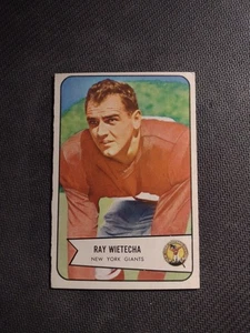 1954 Bowman #31 Ray Wietecha Rookie New York Giants EX - Picture 1 of 2