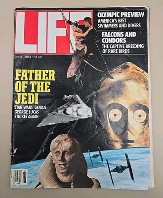 LIFE Magazine June 1983 STAR WARS RETURN OF THE JEDI COVER ISSUE RARE, Has Wear - Image 1 of 4