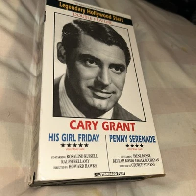 Cary Grant Double Feature: His Girl Friday/ Penny Serenade (VHS 1994 0016 - Image 1 of 4