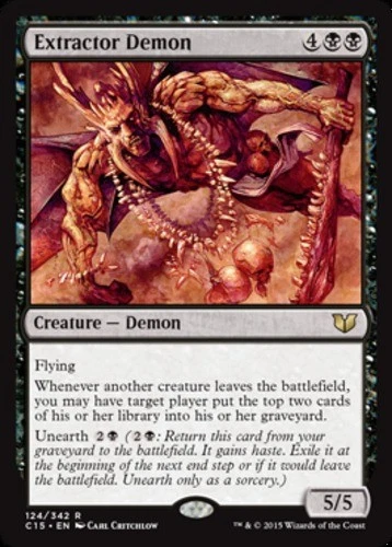 Extractor Demon - Commander Sets #124/342 MTG Magic The Gathering - Image 1 of 1