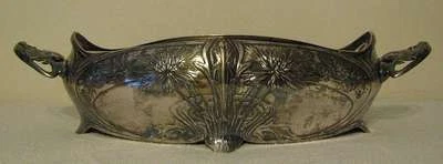 PEÇA CENTRAL ANTIGA CHRISTOFLE GALLIA METAL SP ART NOUVEAU - FORRO SP por volta de 1900 - Imagem 1 de 4