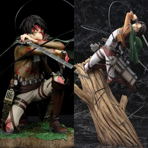 ATTACK ON TITAN Anime Action Figure Levi Ackerman Eren Mikasa Rivaille Heichov Cover