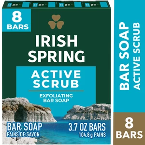 Active Scrub Sapone Esfoliante Bar per Uomo, con Olio di Semi di Lino, Barretta da 3,7 Oz (Confezione da 8 - Foto 1 di 12