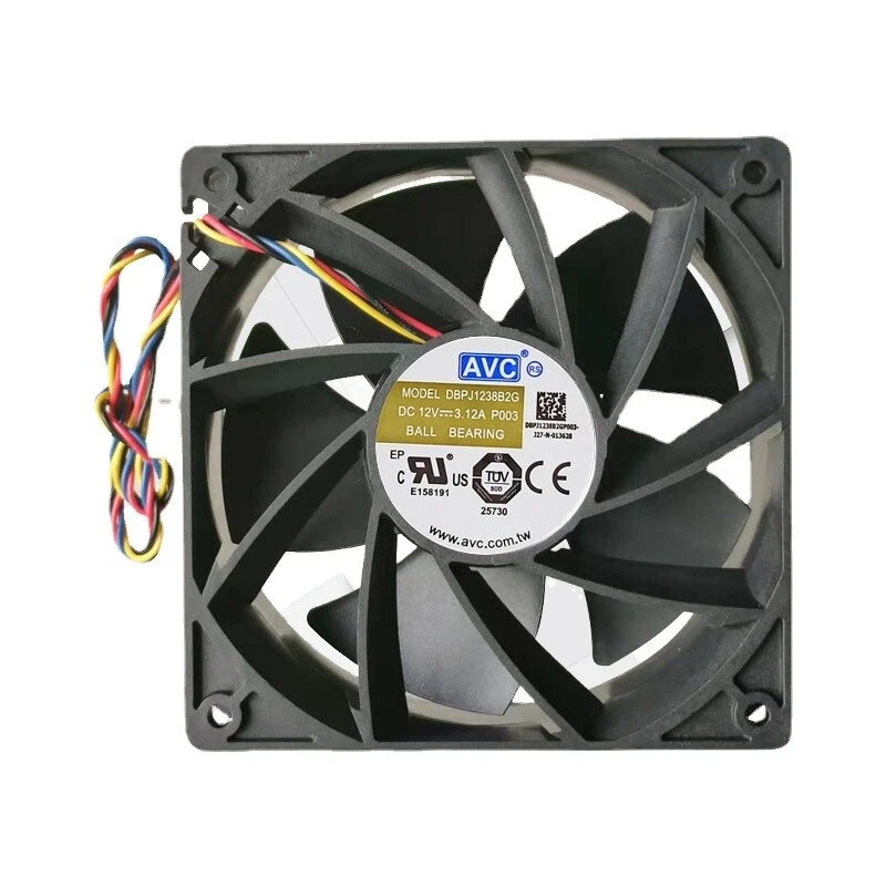 1pc AVC DBPJ1238B2G 12038 12V 3.12A 12cm double ball T2T T2 miner cooling fan - Image 1 of 4