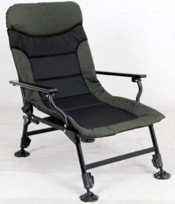 PONTTOR Angelstuhl "Relax-B" mit Armlehnen, Karpfenstuhl, Anglerstuhl, Campingstuhl