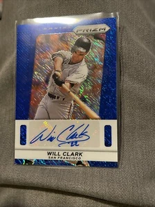 2024 Prizm Fotl Will Clark Blue Shimmer Auto 1/8 🔥SSP🔥Giants HOF - Bild 1 von 2