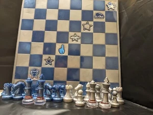 Custom Epoxy Chessboard Dallas Cowboys - Picture 1 of 4