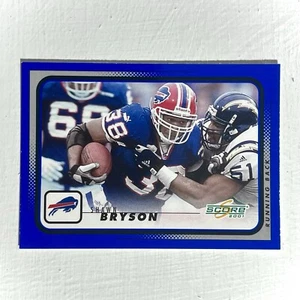 Shawn Bryson 2001 Score Blue Color Match RC #27 MINT Bills Rookie Jersey UT Vols - Bild 1 von 2