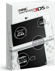 GEBRAUCHT Japanischer New Nintendo 3DS XL LL PEARL WHITE mit allen Artikeln R... - Bild 1 von 4