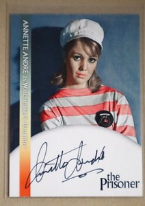 THE PRISONER TRADING CARDS ANNETTE ANDRE AA1 AUTOGRAPH CARD