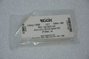 Nuevo revestimiento dividido Restek 20990 Mini-Lam 4 mm x 6,3 x 78,5 para Agilent GCs - Imagen 1 de 3