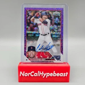 2023 Topps Chrome Baseball Caleb Hamilton RC Purple Speckle Auto /299 Rookie - Picture 1 of 3