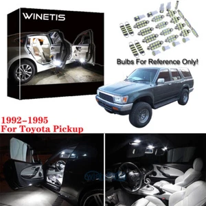 Kit de 12 bombillas LED interiores súper blancas para auto camioneta Toyota 1992-1995 - Imagen 1 de 12