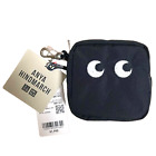 A collaboration eco bag between Uniqlo and Anya Hindmarch. Packable. black