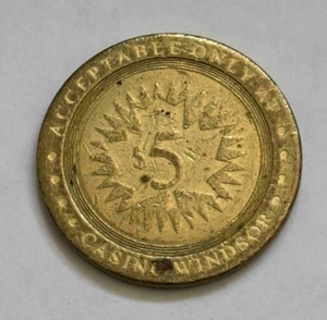 Casino Windsor $5 Gaming Token - Bild 1 von 2