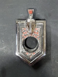 NOS GM 1972 Chevy Monte Carlo Original Trunk Lock Cyl Trim Bezel Emblem 9841320 - Picture 1 of 10