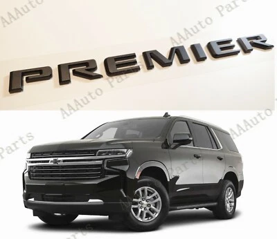 1 peça nova tampa traseira Premier emblemas preto fosco serve para Chevrolet Tahoe Suburban - Imagem 1 de 4