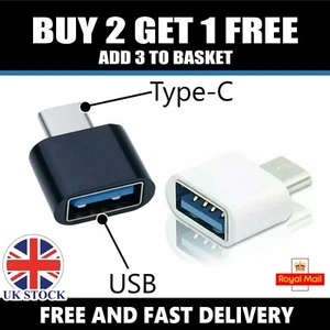 Adattatore da Tipo C a USB 3.0 USB-C 3.1 Maschio OTG A Femmina Connettore Dati Convertitore - Foto 1 di 16