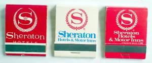 MATCHBOOKS DE TRES HOTELES SHERATON DE LOS AÑOS 70 ** 3 ANC. CAJAS DE FÓSFOROS DE SHERATON - Imagen 1 de 4