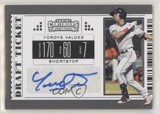 2019 Panini Contenders Draft Picks Draft Ticket Auto Yordys Valdes #56 Auto