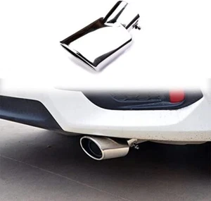 Cubierta de tubo de escape trasero exterior de acero inoxidable para Toyota C-HR 2016-2021 - Imagen 1 de 4
