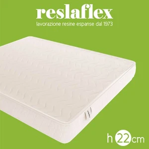 Materasso 22 Cm In Poliuretano Espanso con Fodera Antiacaro in Aloe Vera - Foto 1 di 4