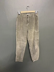 Zara Youth Girls Green Corduroy Straight Leg Pants Stretch Size 13-14 - Picture 1 of 3