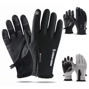 Winter Thermal Warm Touch Screen Windproof Ski Snowboarding Driving Work Gloves - Picture 1 of 14