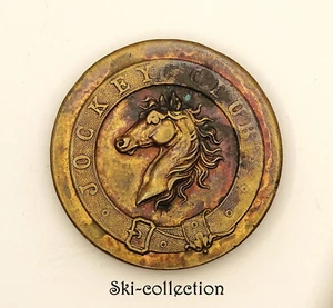 Bouton d'uniforme JOCKEY CLUB. Cercle équestres prestigieux. France XIX°s. 30 mm - Picture 1 of 2