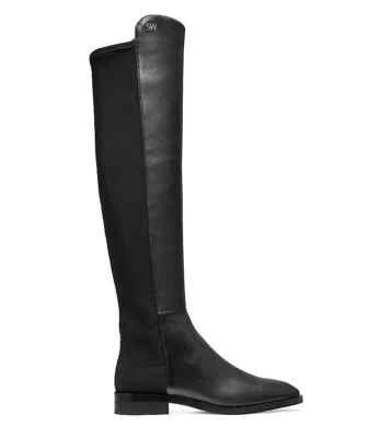 NUEVAS BOTAS DE CUERO STUART WEITZMAN Keelan sobre la rodilla en negro talla 7.5,9,9.5,10 Foto 1 de 4