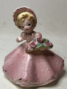 Josef Originals MAY 1963 Birthday Dolls Series 4” Figurine Pink Dress - Picture 1 of 14