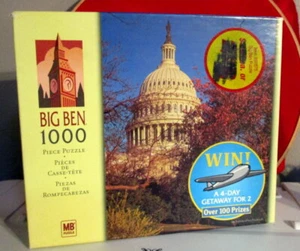 U.S. CAPITOL WASHINGTON D.C, USA #1136 BIG BEN 1000 pc Jigsaw Puzzle Gift Condit - Picture 1 of 6