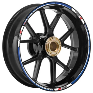 SET AUFKLEBER FELGENPROFILE IRIDEA DESIGN RACER WEISS BLAU FÜR BMW F 900 R - Bild 1 von 5
